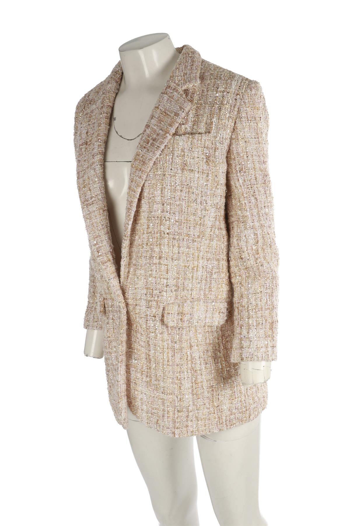 THE KOOPLES MULTI TWEED BLAZER XSMALL