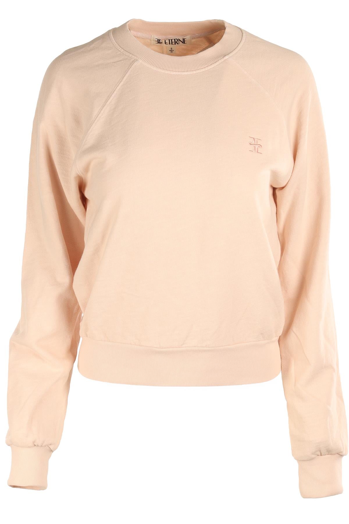 ETERNE PINK COTTON SWEATSHIRT SMALL