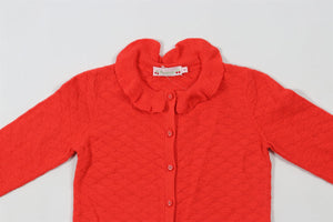 BONPOINT RED KIDS GIRLS CARDIGAN 6 YEARS