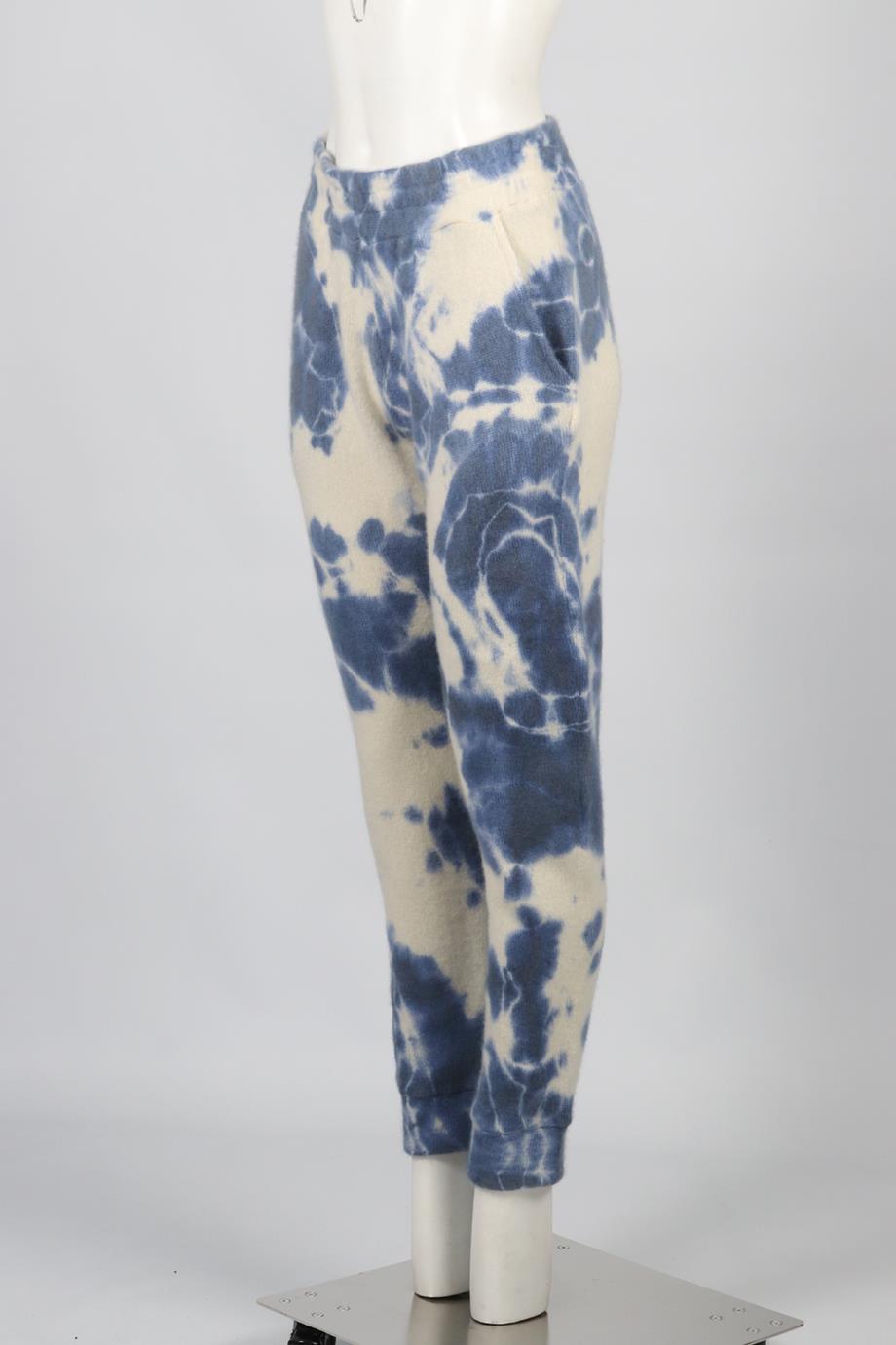THE ELDER STATESMAN TIE DYED CASHMERE PANTS