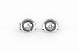 MARCHESA 18K WHITE GOLD AND DIAMOND STUD EARRINGS