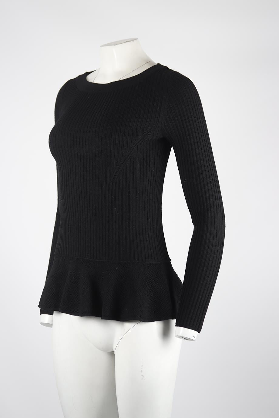 TORY BURCH RIBBED WOOL SWEATER SMALL