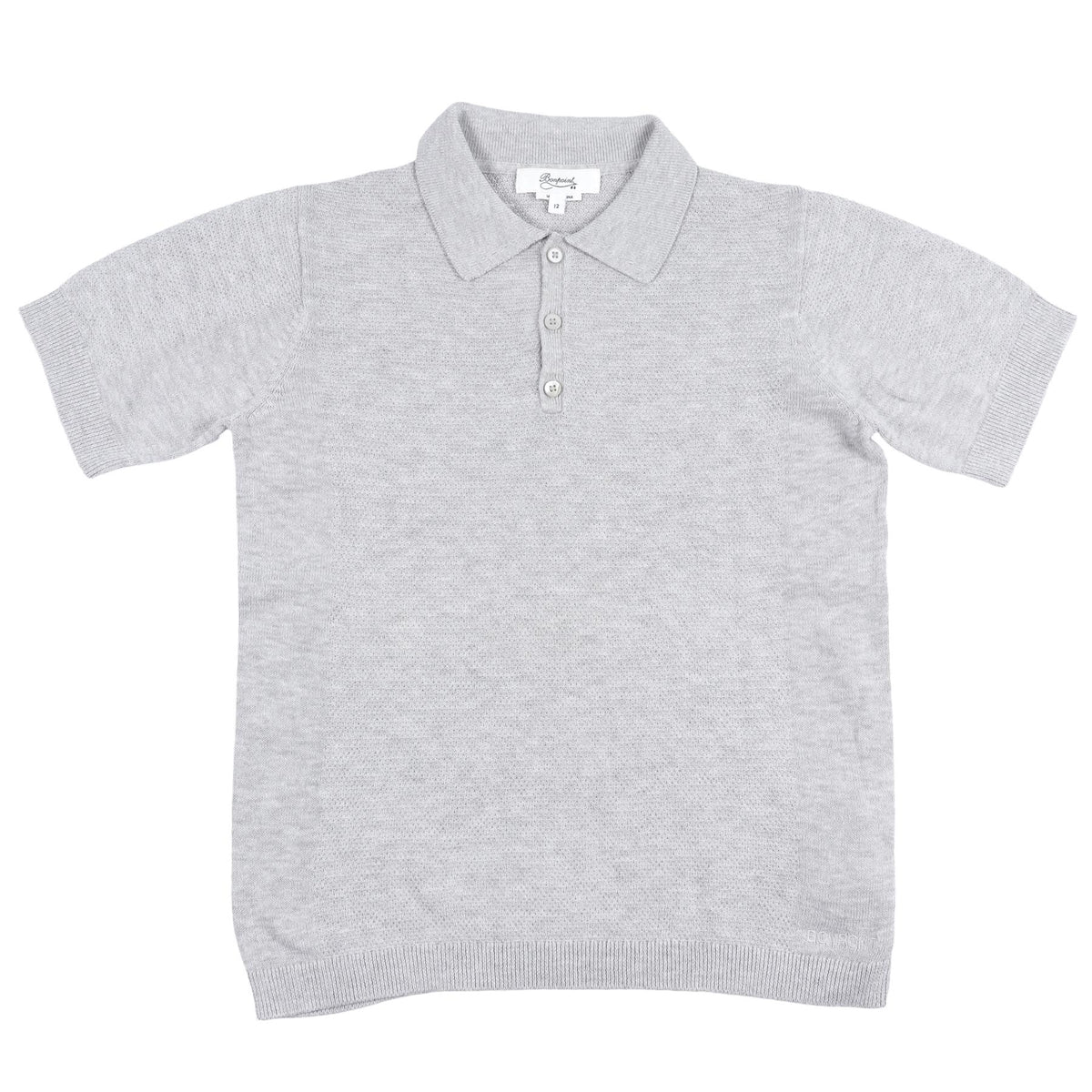 BONPOINT GREY KIDS BOYS POLO SHIRT 12 YEARS