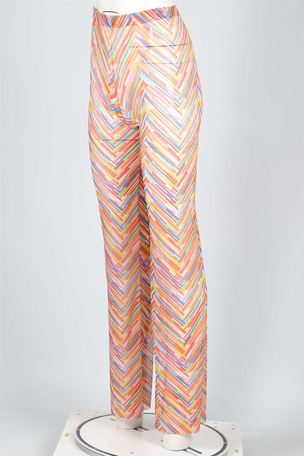MISSONI MULTI MESH FLARED PANTS IT 38 UK 6