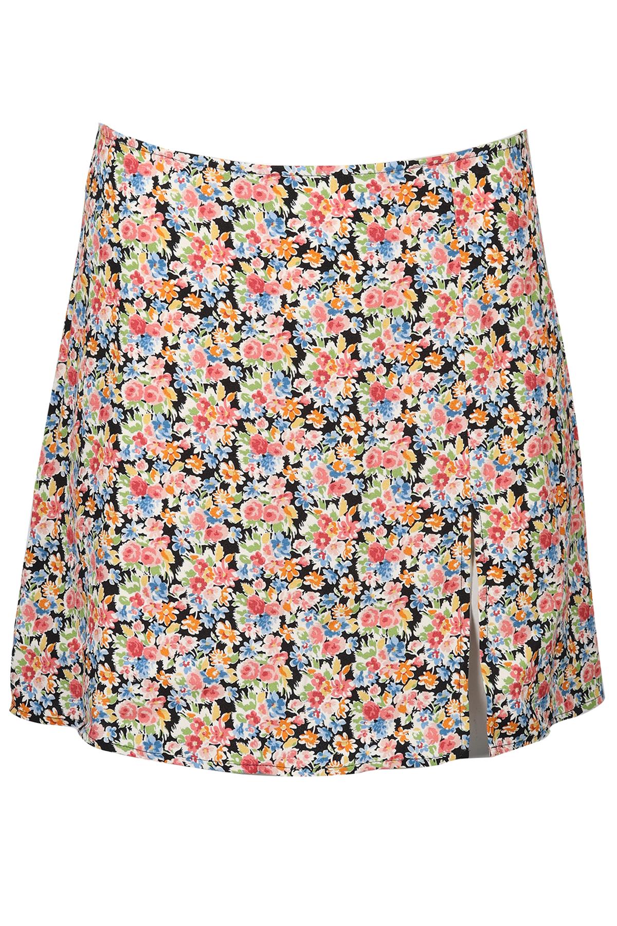 REFORMATION FLORAL PRINT CREPE MINI SKIRT US 8 UK 12