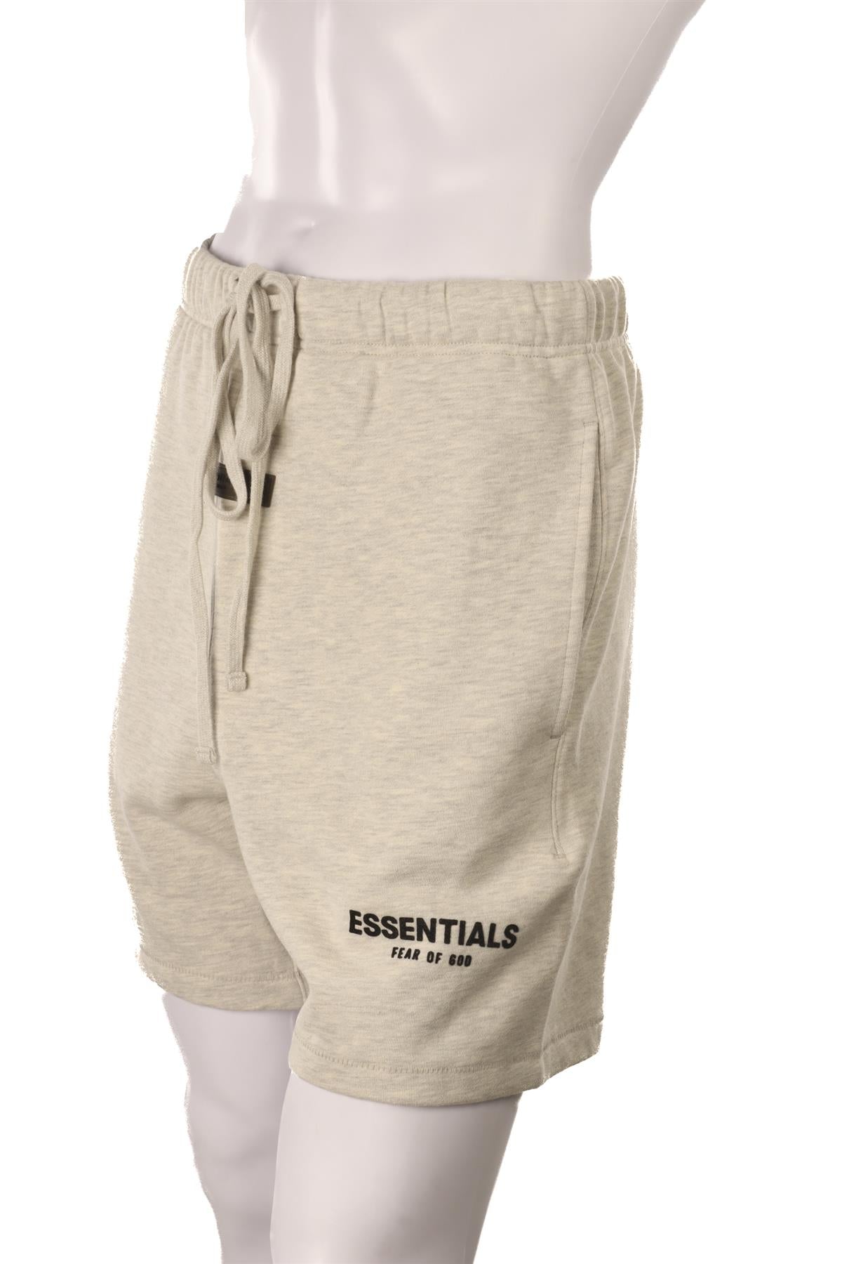 FEAR OF GOD ESSENTIALS GREY MEN'S COTTON SHORTS XSMALL