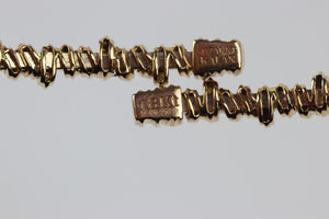 SUZANNE KALAN 18 KARAT ROSE GOLD BAGUETTE DIAMOND CHOKER