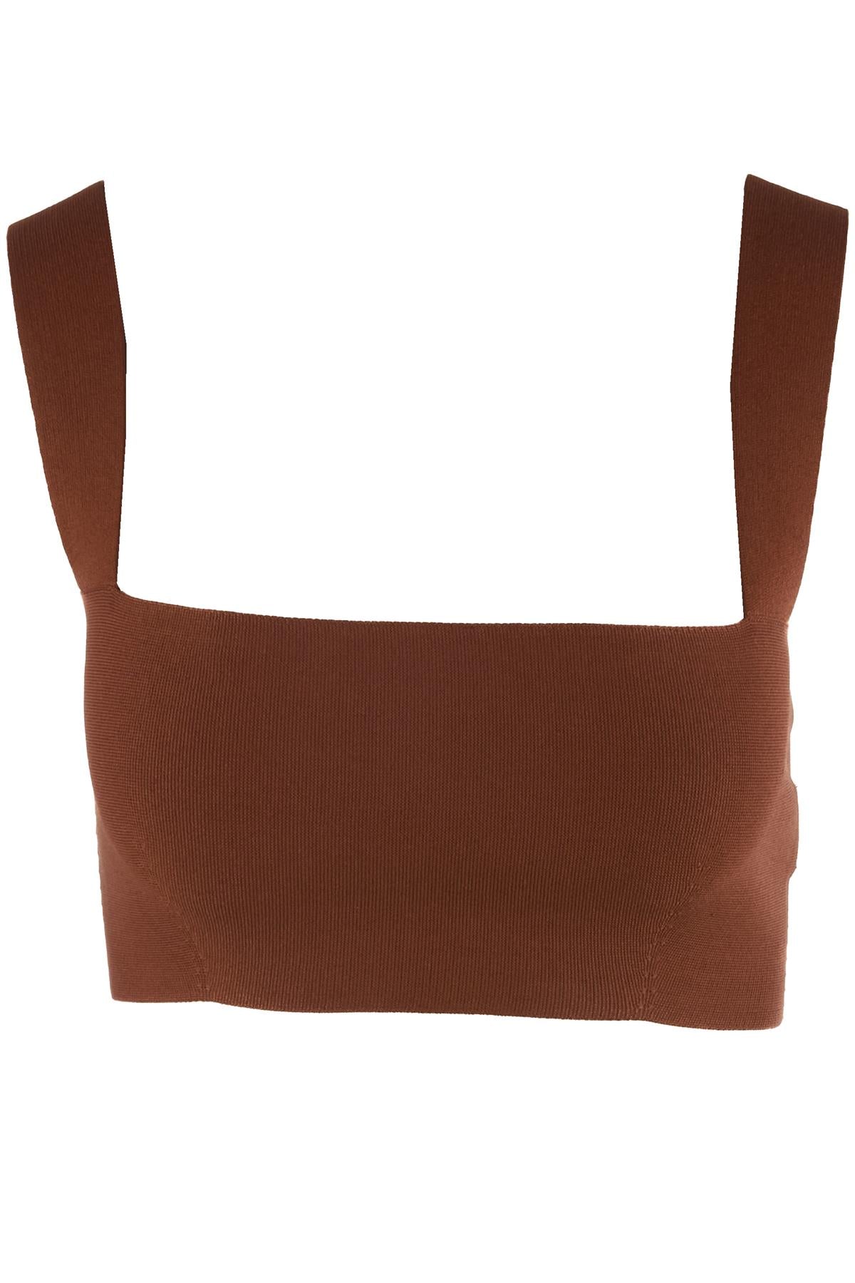 VB BODY BROWN KNIT TOP UK 8