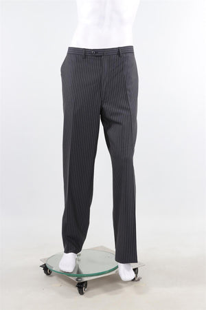 BRONI SUPER150S GREY MEN'S WOOL TWO PIECE SUIT IT 46 UK/US 36