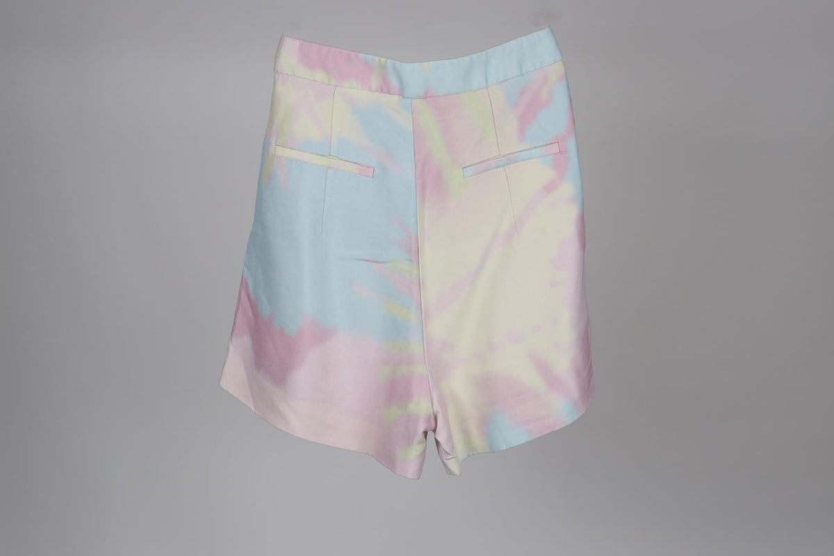 RALPH AND RUSSO TIE DYED CREPE SHORTS FR 36 UK 8