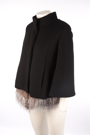 ROBERTO CAVALLI BLACK WOOL JACKET IT 38 UK 6