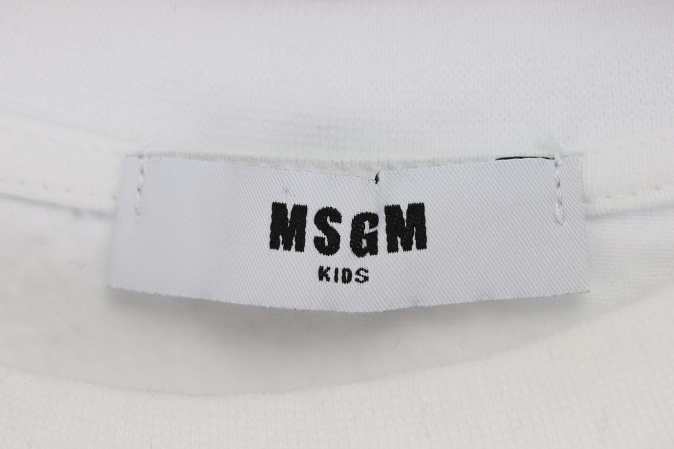 MSGM KIDS GIRLS COTTON DRESS 8 YEARS