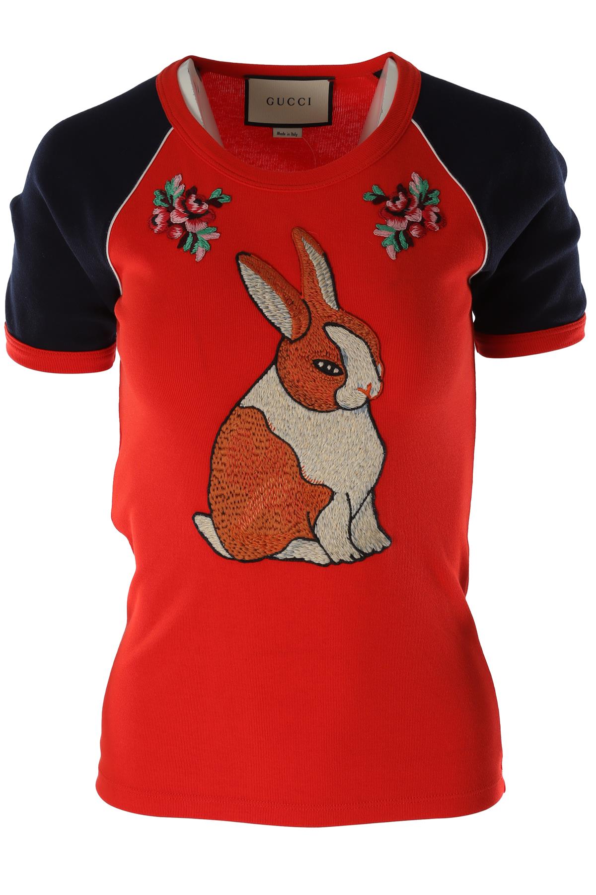 GUCCI RED COTTON TOP XSMALL