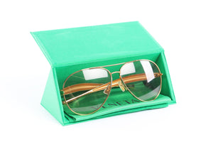 BOTTEGA VENETA GOLD FRAME SUNGLASSES