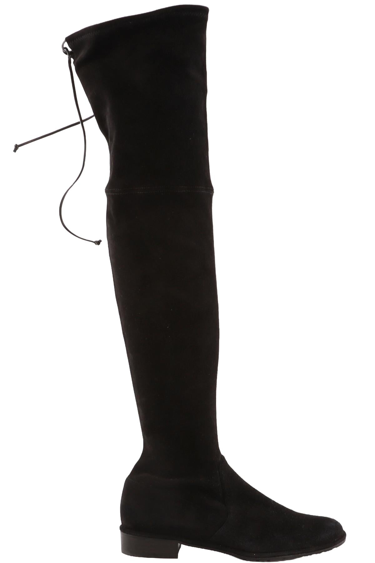 STUART WEITZMAN BLACK SUEDE KNEE HIGH BOOTS EU 38 UK 5 US 7.5