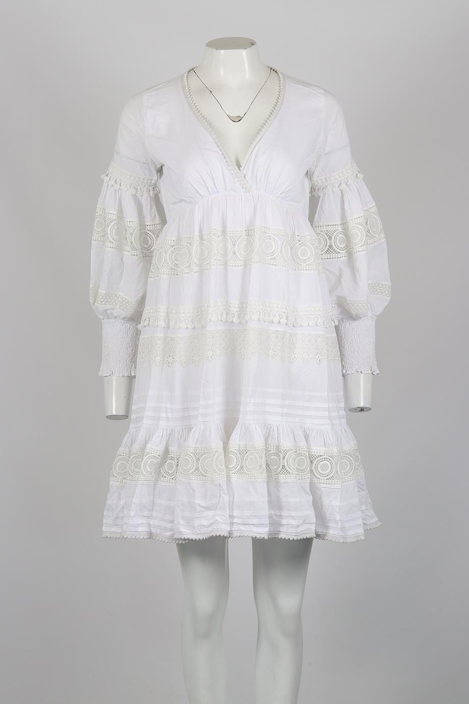 WAIMARI COTTON BLEND MINI DRESS XSMALL