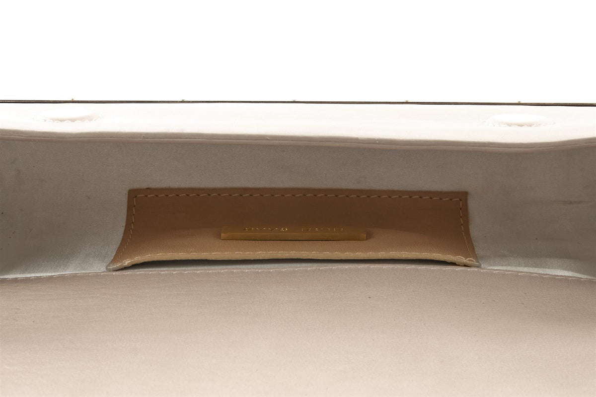 ELIE SAAB GOLD METAL CLUTCH
