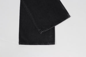 AGOLDE BLACK WIDE LEG JEANS W 24 UK 6