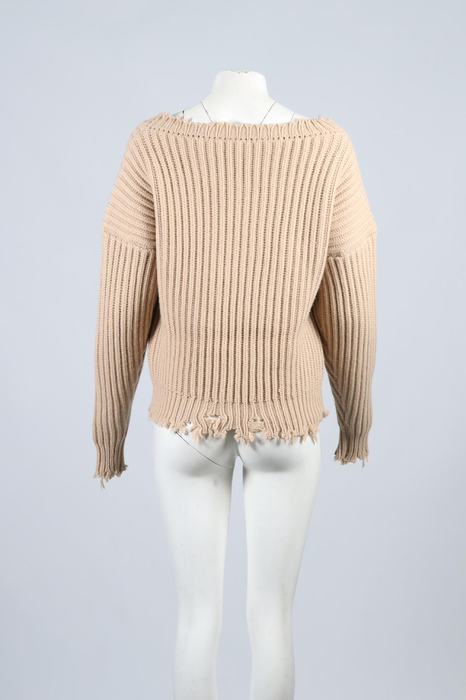 UNRAVEL PROJECT WOOL AND CASHMERE BLEND SWEATER XSMALL