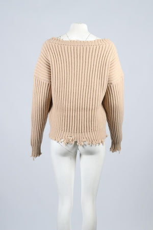 UNRAVEL PROJECT WOOL AND CASHMERE BLEND SWEATER XSMALL