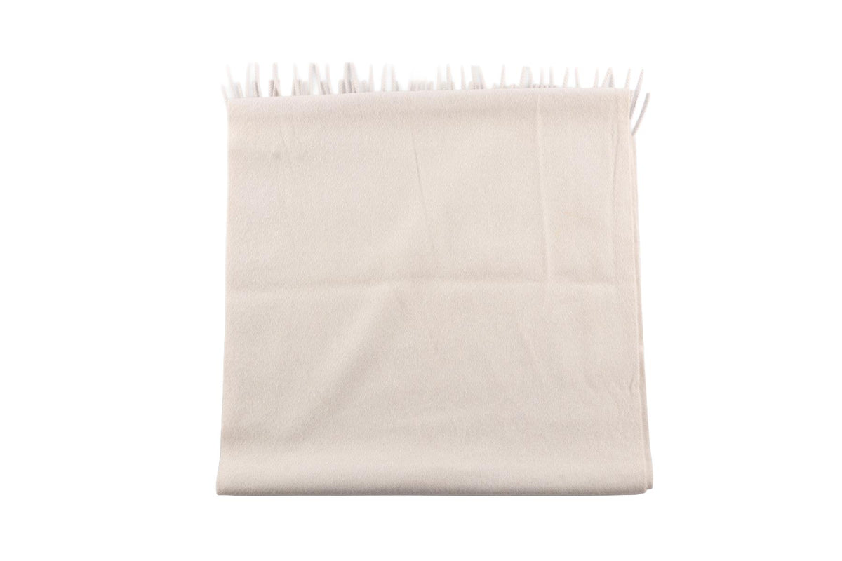 HERMÈS CREAM WOOL SCARF