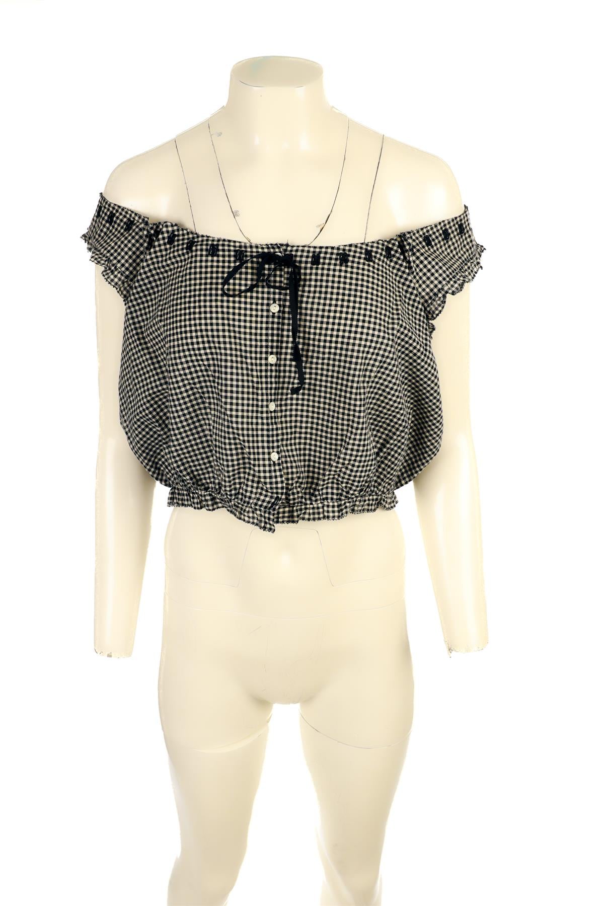 DOEN BLACK COTTON TOP XSMALL