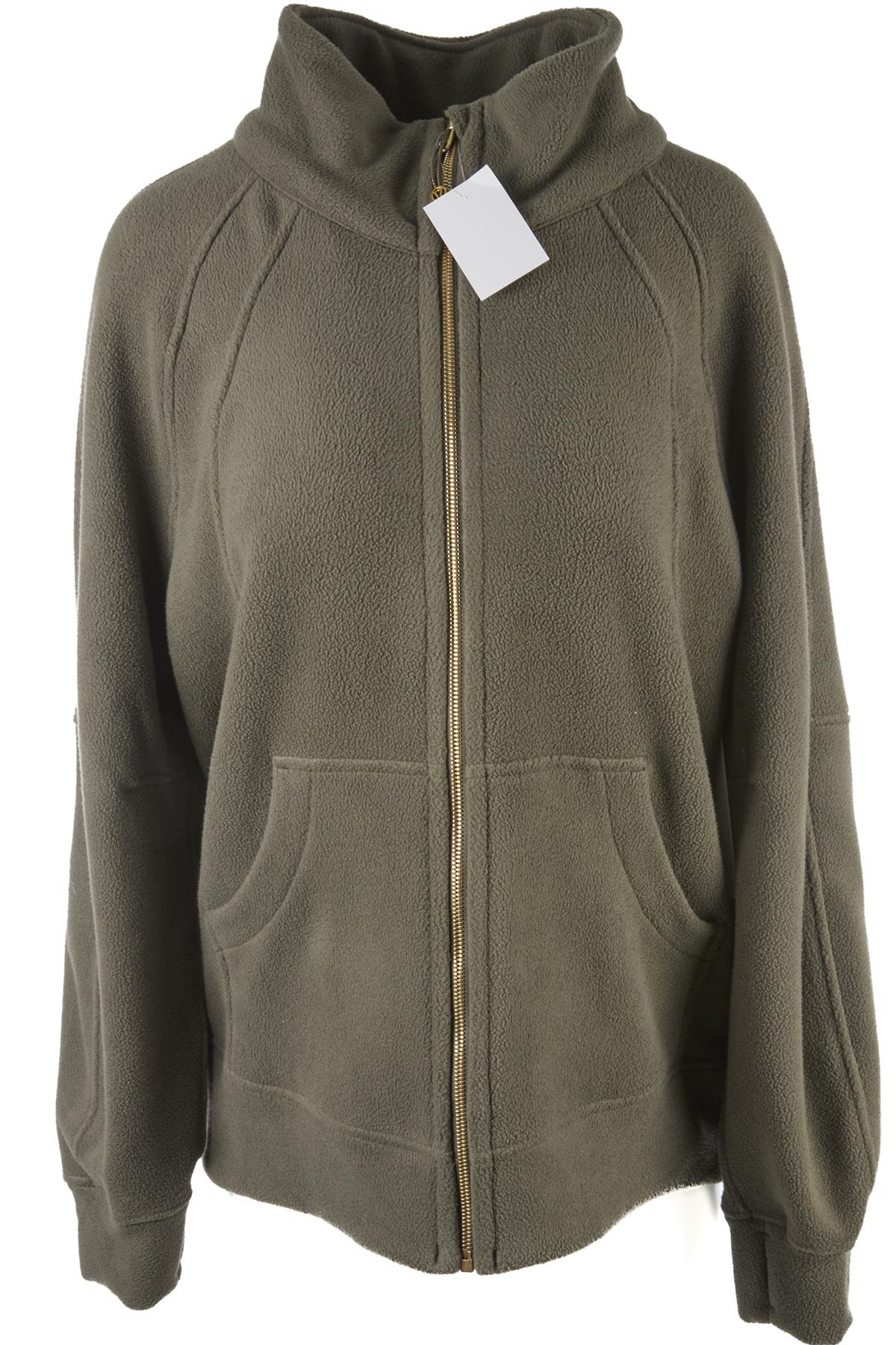 LULULEMON GREEN FLEECE JACKET MEDIUM-LARGE