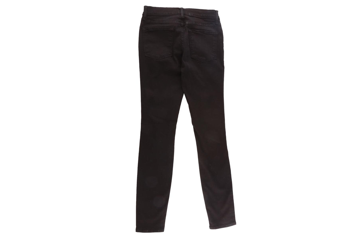 FRAME BLACK COTTON JEANS W26 UK 8