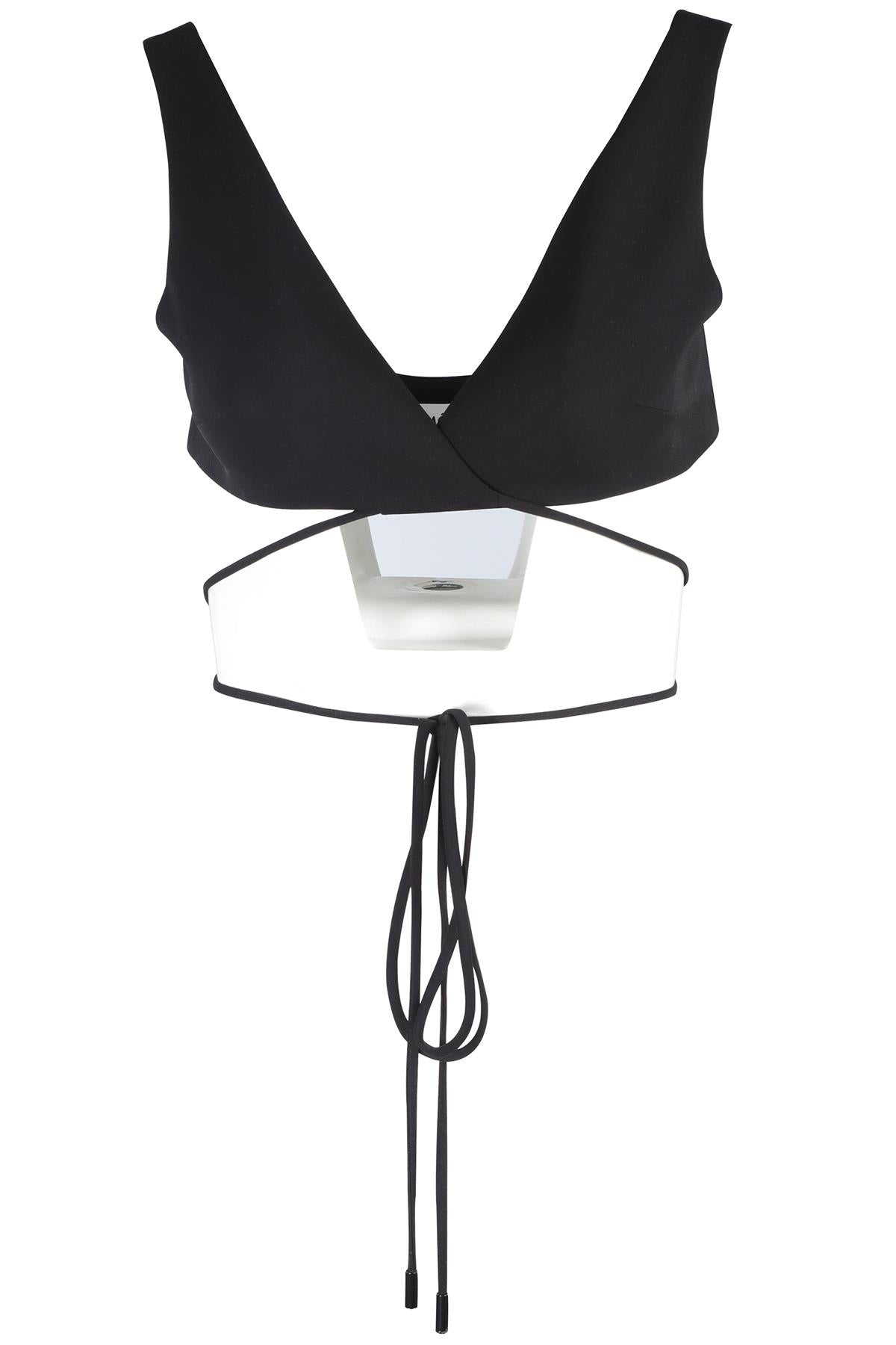 MÔNOT BLACK CROP TOP UK 6