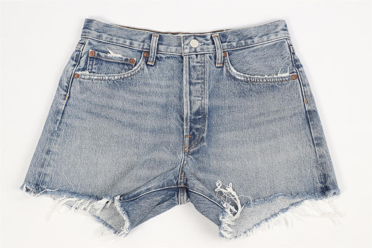 AGOLDE HIGH RISE DENIM SHORTS W27 UK 8-10