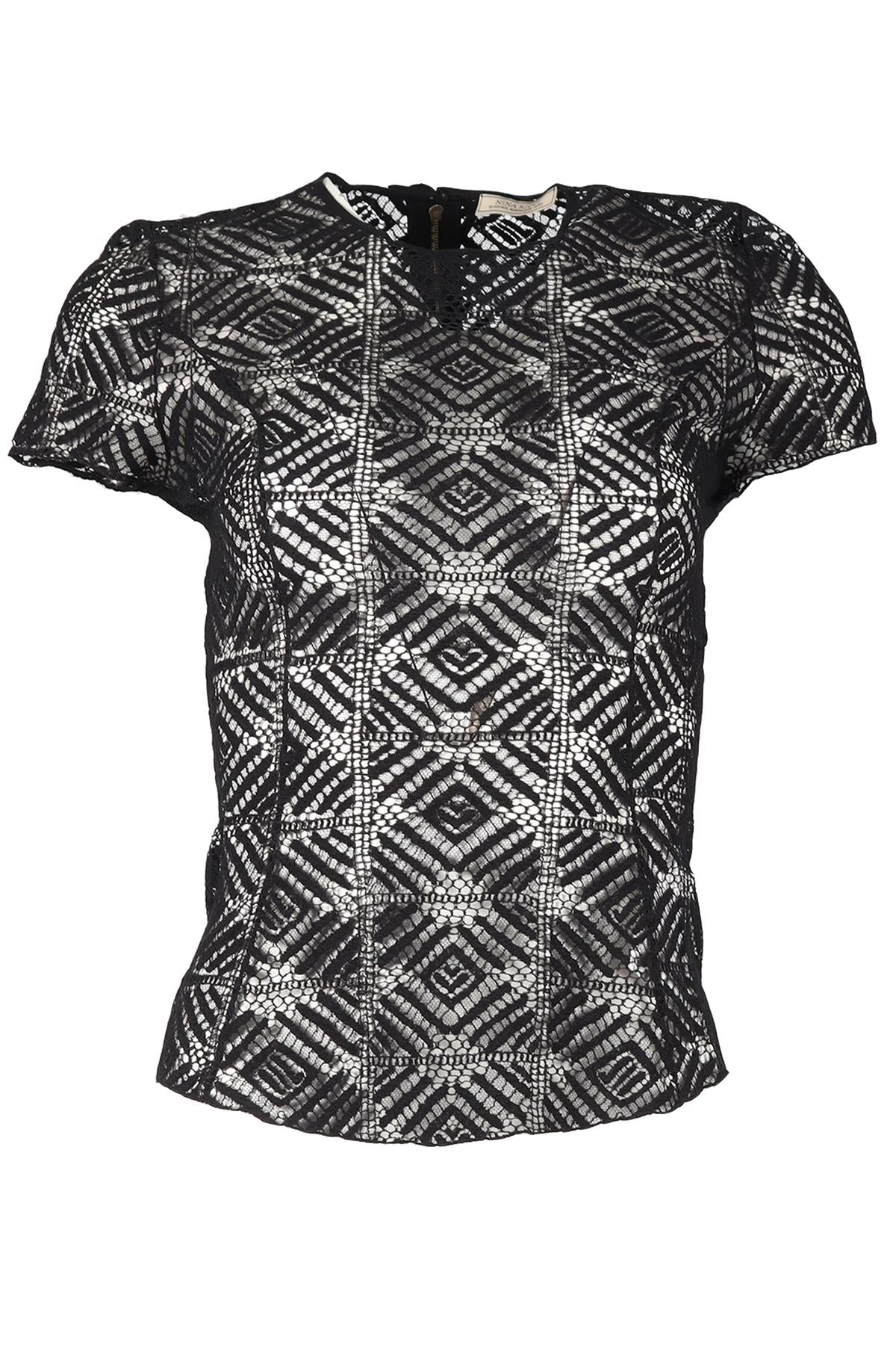 NINA RICCI LACE TOP FR 34 UK 6