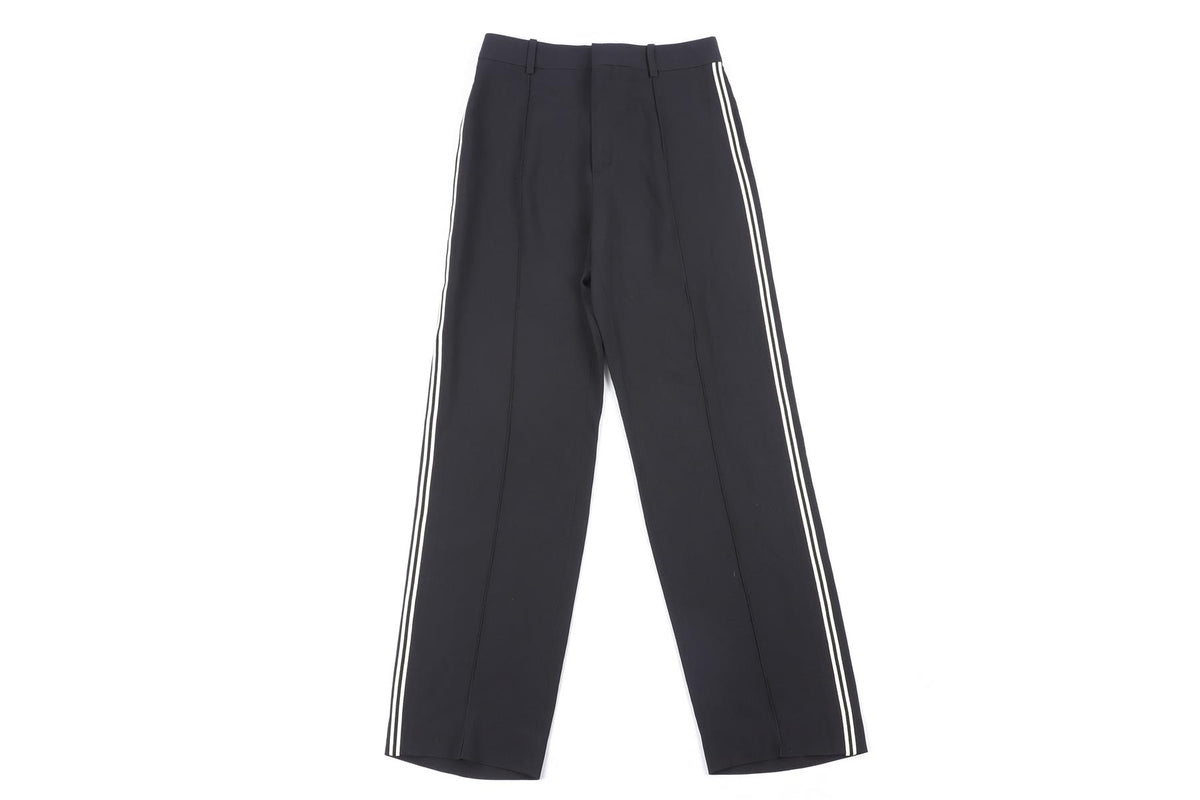 CHLOÉ BLACK CREPE STRAIGHT LEG PANTS FR 36 UK 8