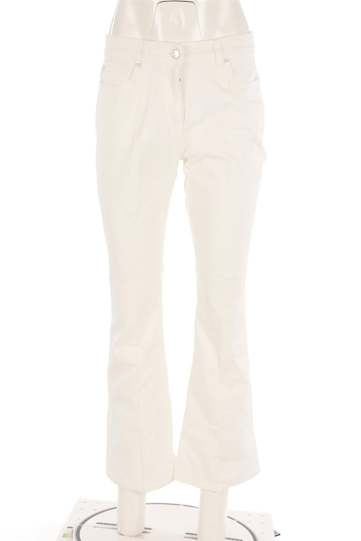 ETRO WHITE HIGH RISE FLARED JEANS W29 UK 10-12