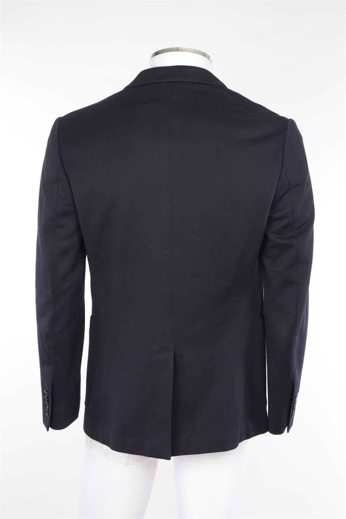 DOLCE & GABBANA NAVY MEN'S COTTON BLAZER IT 50 UK 40