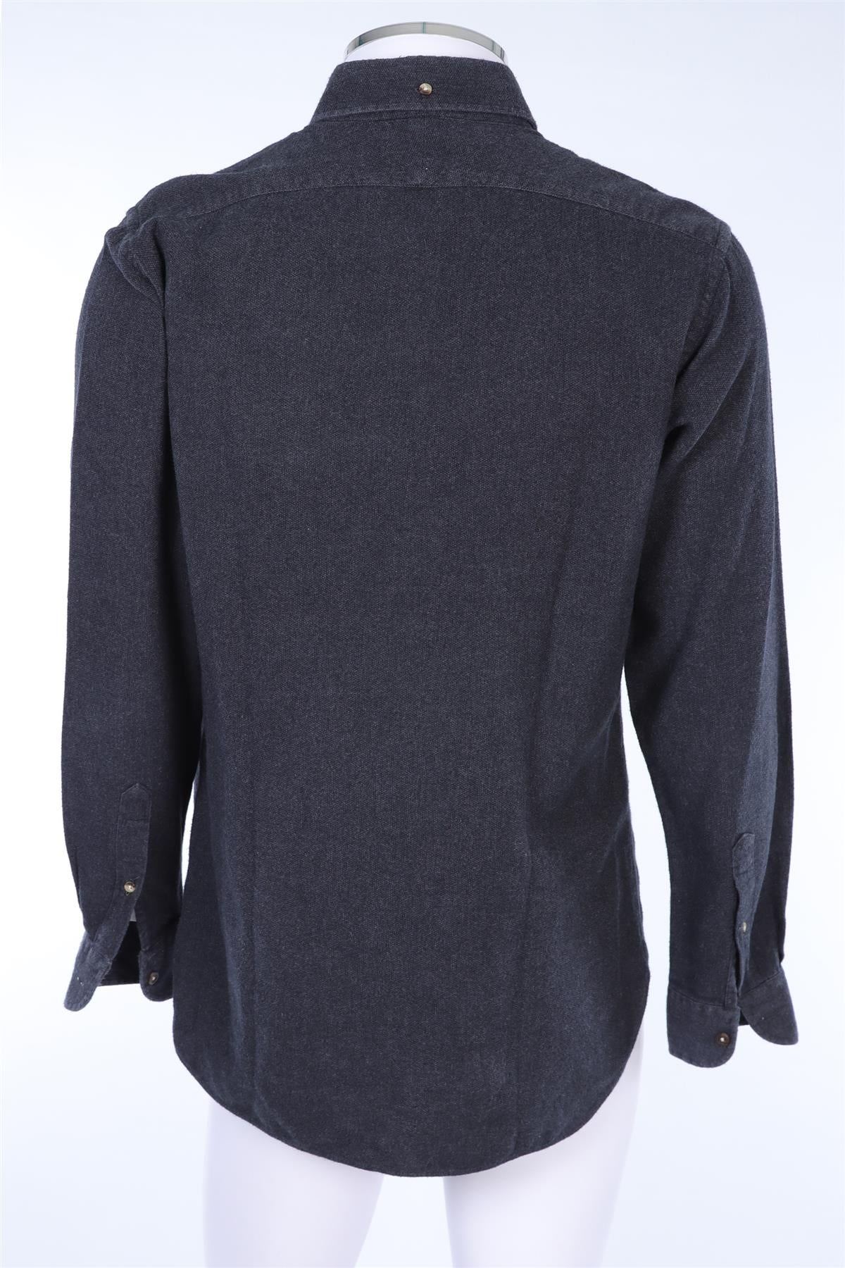 THOM SWEENEY DARK GREY MEN'S SHIRT UK/US 42