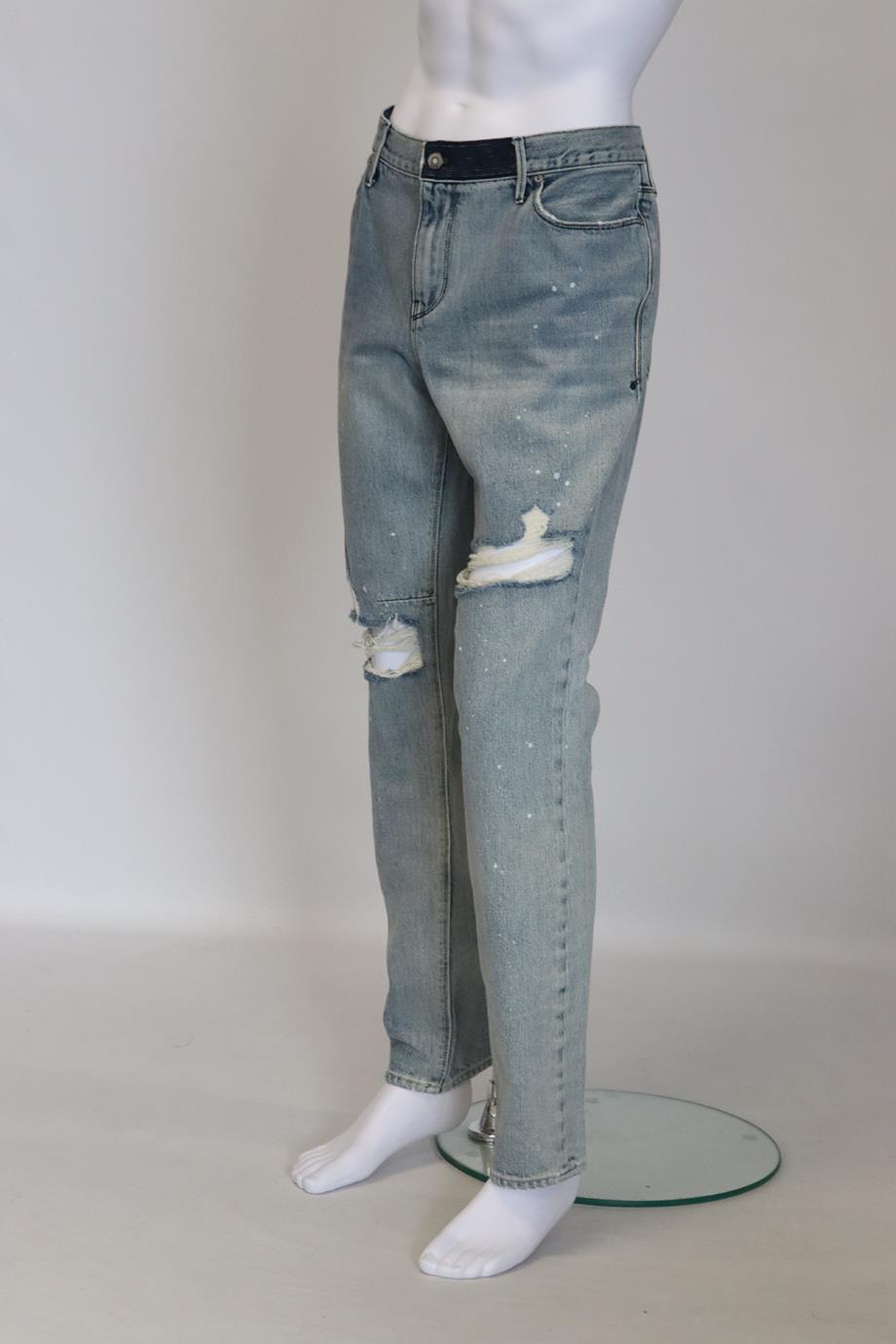 RTA MEN'S DISTRESSED STRAIGHT LEG JEANS UK/US WAIST 38
