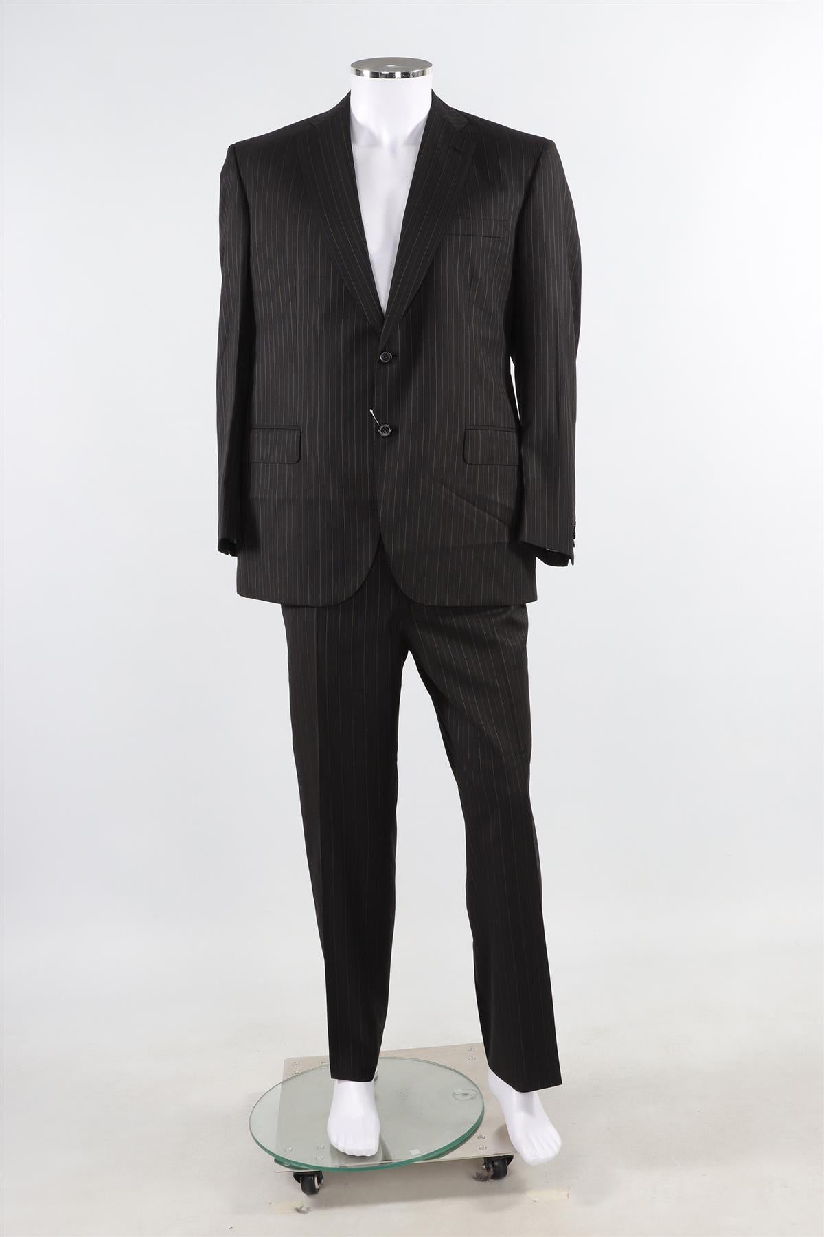 BRIONI BLACK MEN'S WOOL TWO PIECE SUIT IT 46 UK/US 36