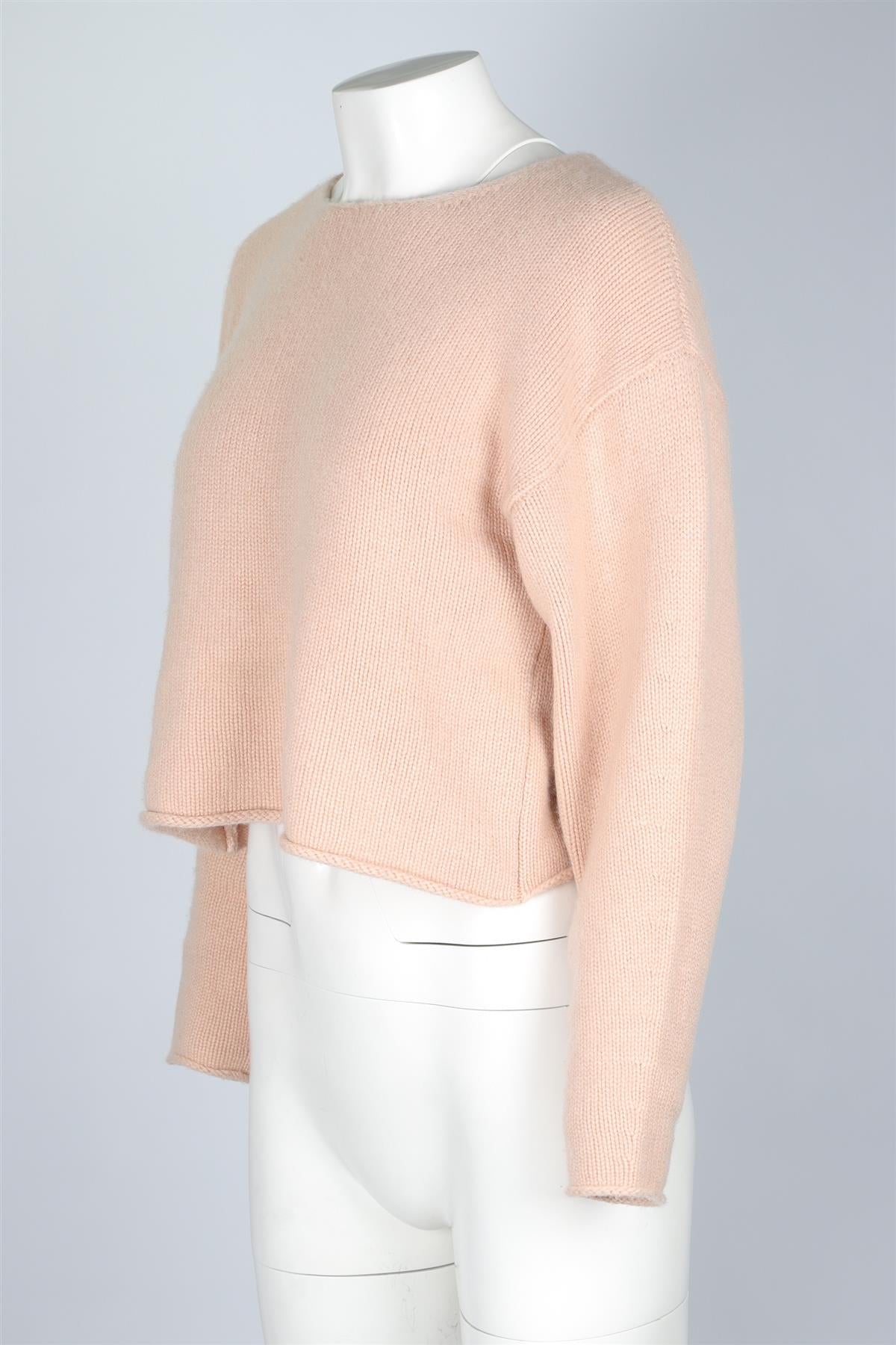 CHLOÉ PINK CASHMERE SWEATER XSMALL