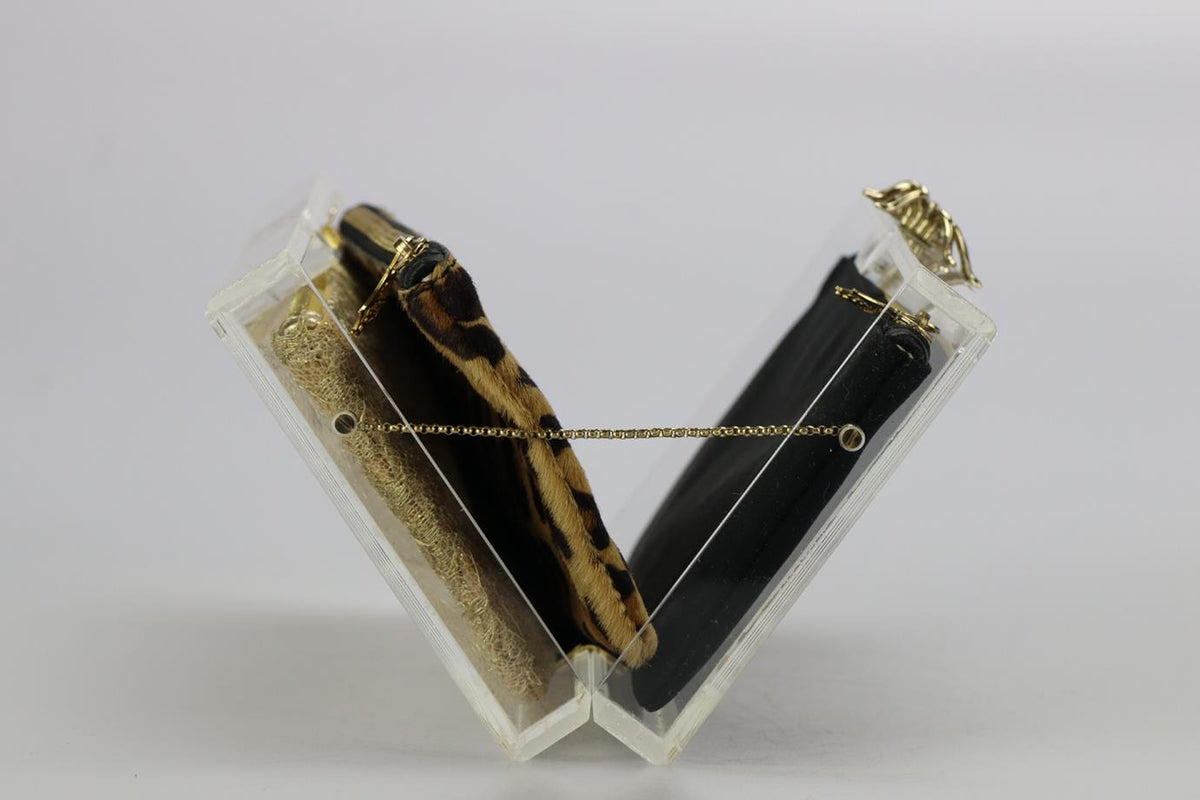 CHARLOTTE OLYMPIA SPIDER PERSPEX CLUTCH