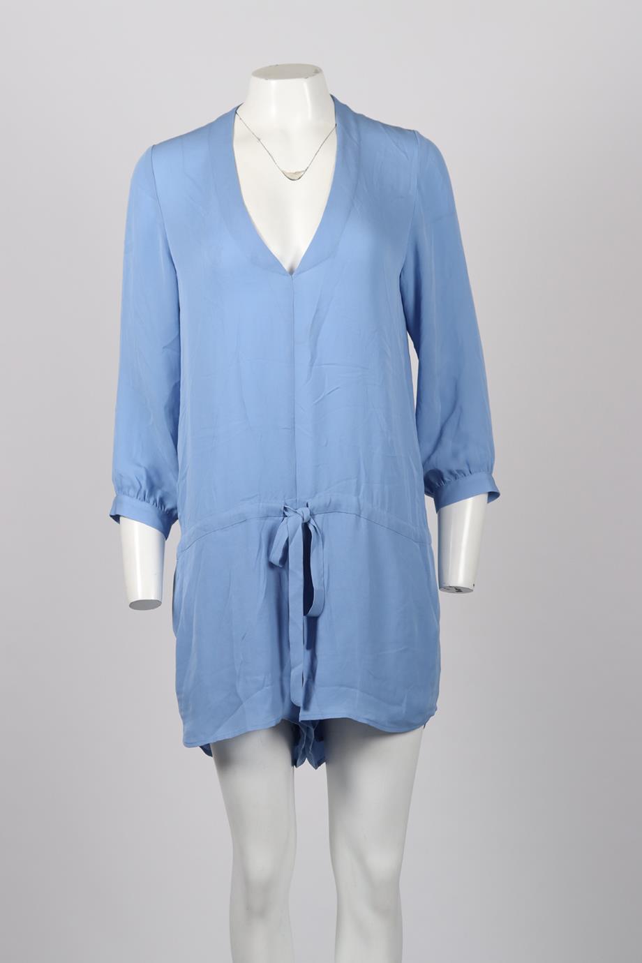 MICHELLE MASON SILK PLAYSUIT US 4 UK 8