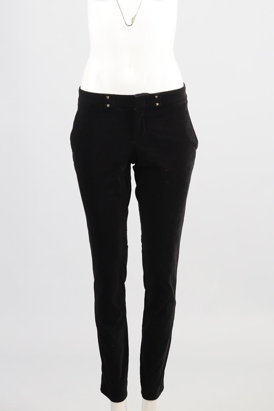 GUCCI VELVET STRAIGHT LEG PANTS IT 40 UK 8