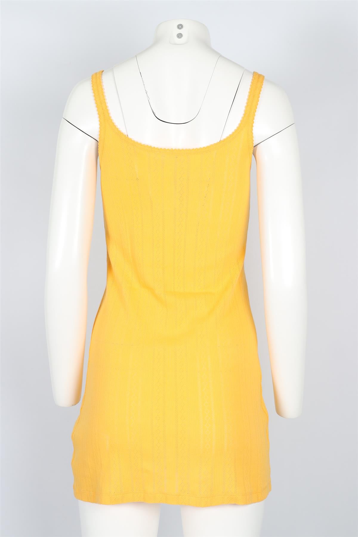 DÔEN ORANGE COTTON MINI DRESS SMALL