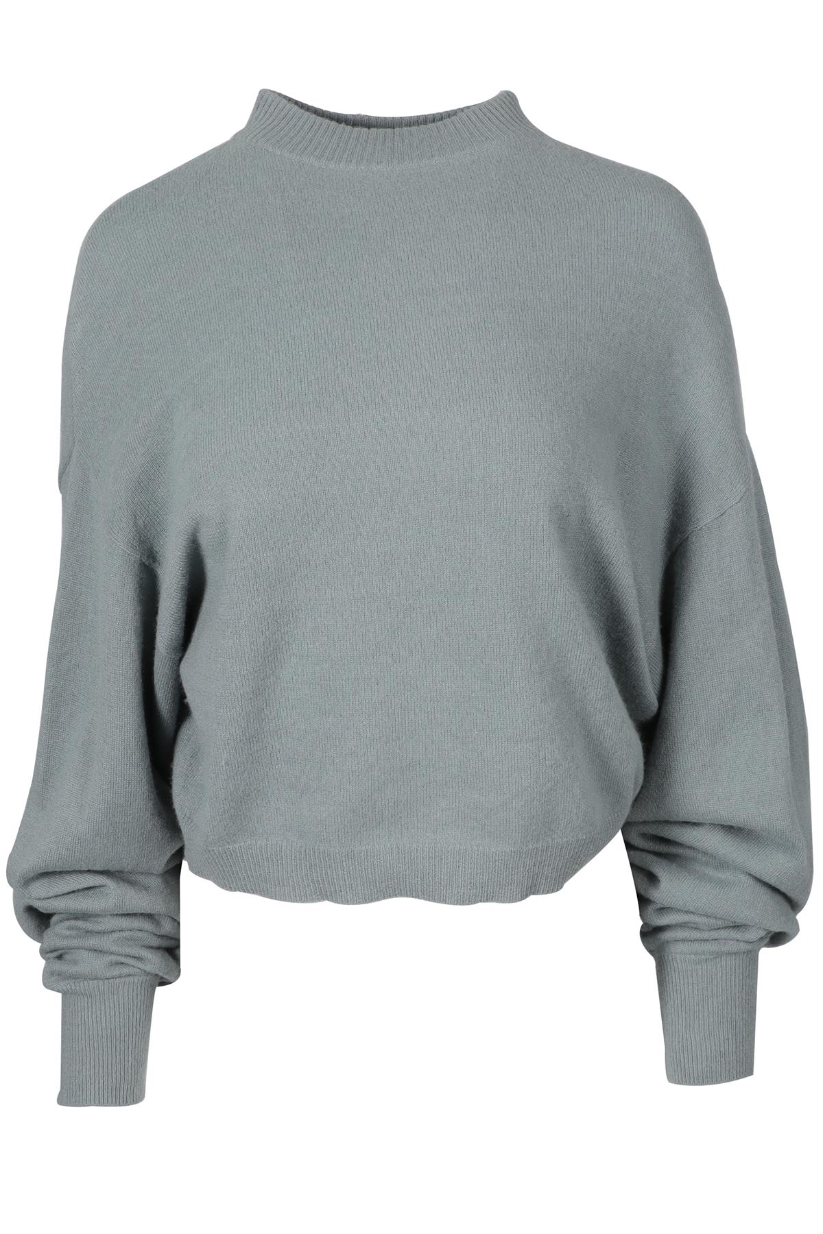 LOULOU STUDIO BLUE CASHMERE SWEATER SMALL
