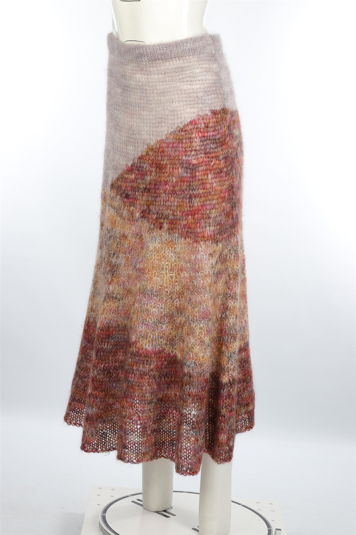 ULLA JOHNSON MULTI MOHAIR MAXI SKIRT MEDIUM/LARGE