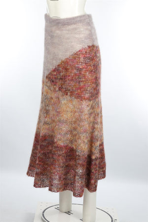 ULLA JOHNSON MULTI MOHAIR MAXI SKIRT MEDIUM/LARGE