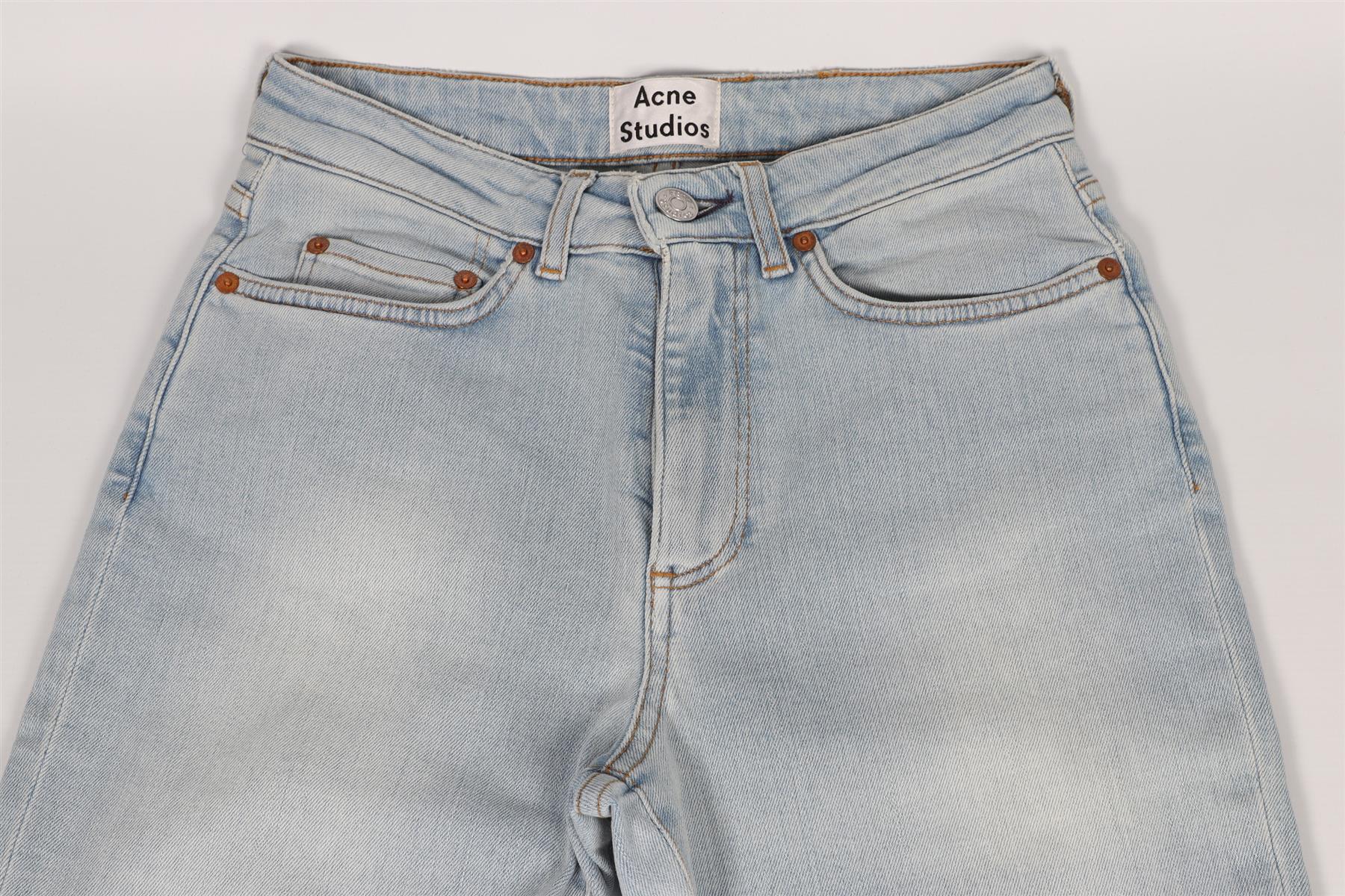 ACNE STUDIOS BLUE HIGH RISE SKINNY JEANS XXSMALL