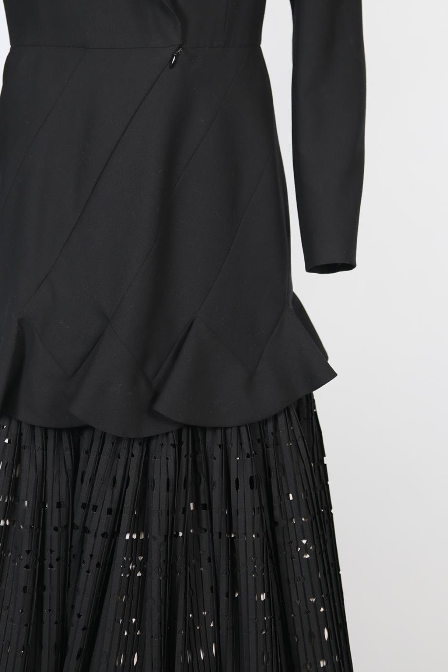 AZZEDINE ALAÏA HAUTE COUTURE WOOL BLEND GOWN LARGE