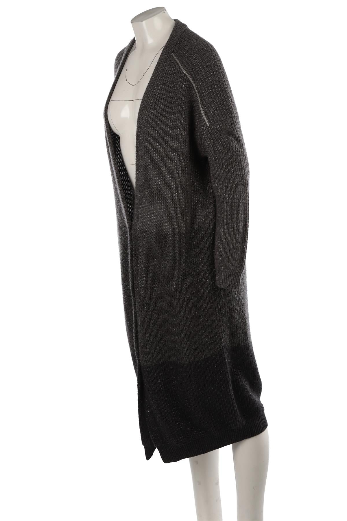 GREY CASHMERE CARDIGAN