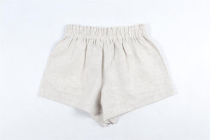 REFORMATION BEIGE LINEN SHORTS XSMALL