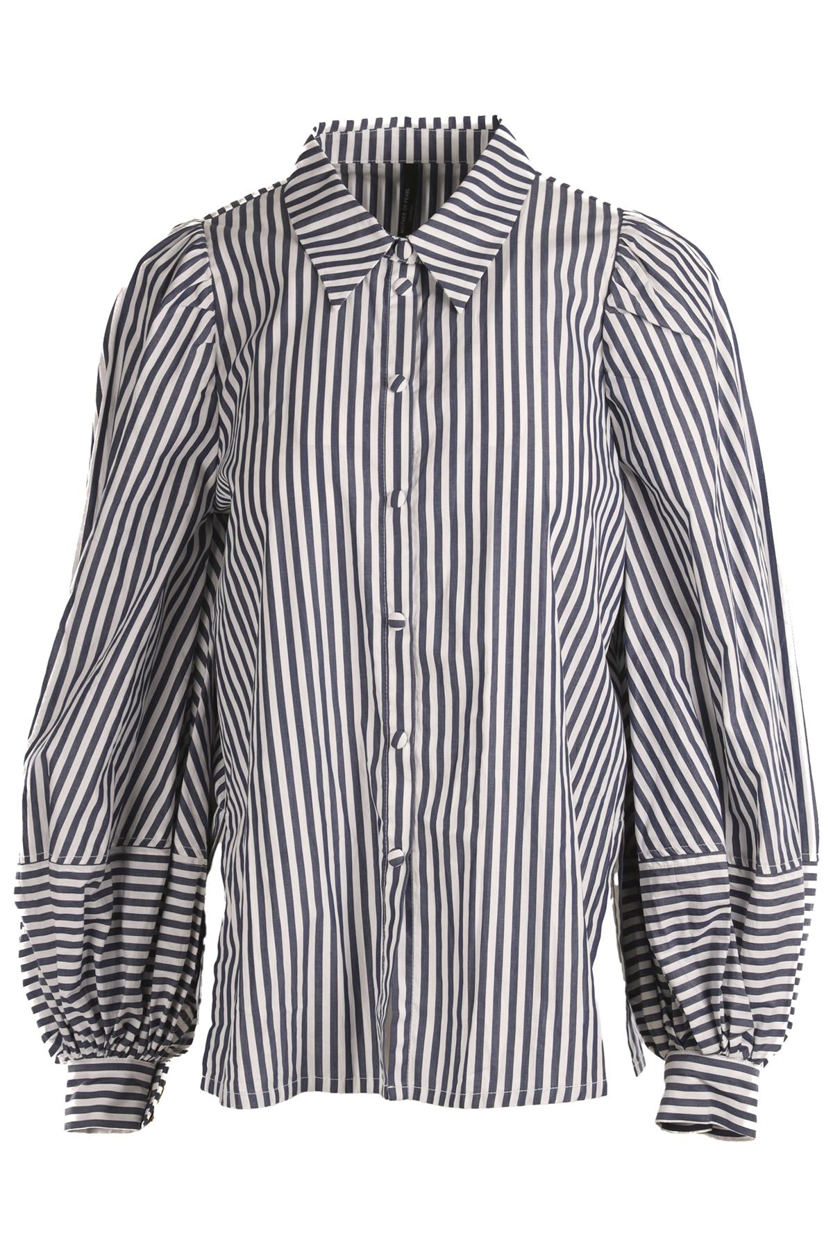 MOTHER OF PEARL NAVY COTTON SHIRT UK 4